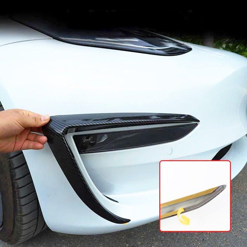 Suitable for tesla model3 fog lamp trim stickers